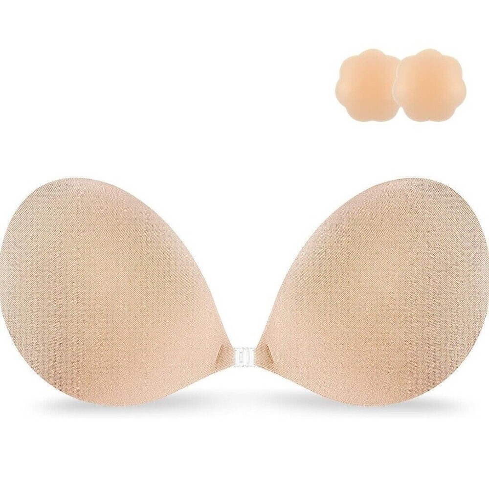 Niidor Adhesive Bra Strapless Sticky Invisible Push up Silicone Bra for Backless